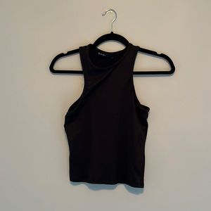 black halter top tank